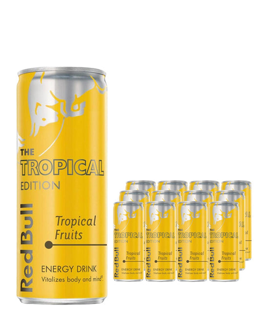 Red Bull Energy Drink Tropical Edition Multipack, 36 x 250 ml